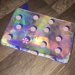 Holographic Ipsy makeup bag
